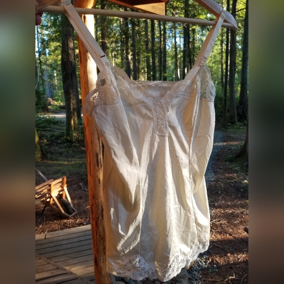 Robe & Shirt Ladies Set Morgan Taylor Intimates Silky Satin Cream White Small - Picture 3 of 12